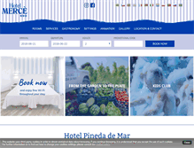 Tablet Screenshot of hotel-merce.com